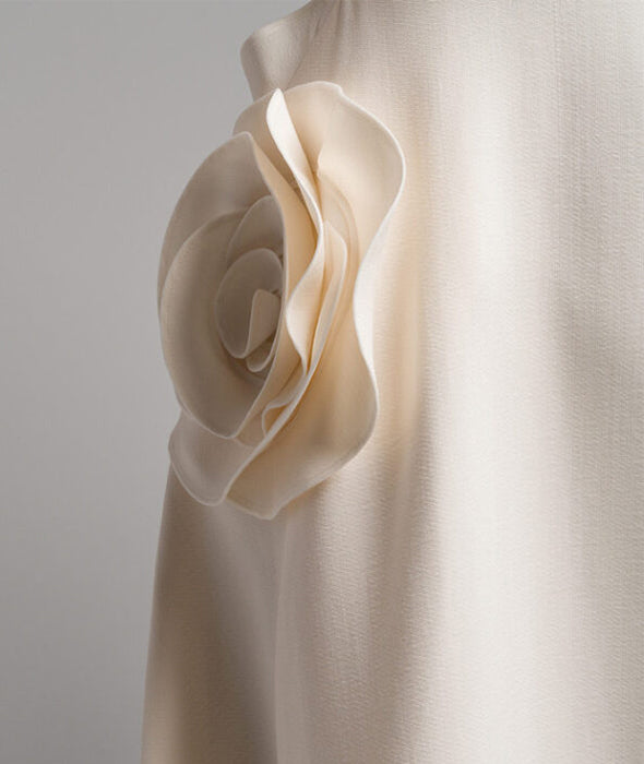 Crepe couture bud dress