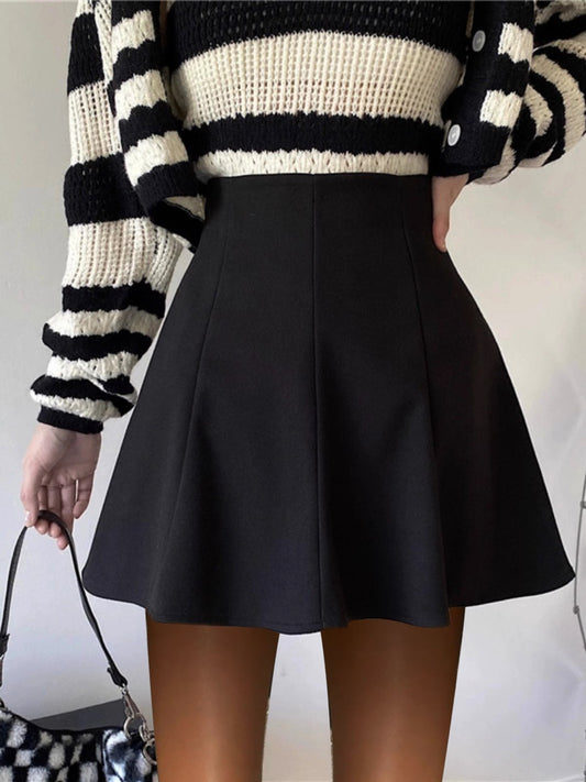 Fashionable Pleated Puffy Skirt