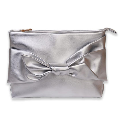 Classic Bow Soft Leather Clutch