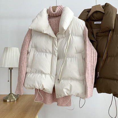 Fashion 90 white duck down vest