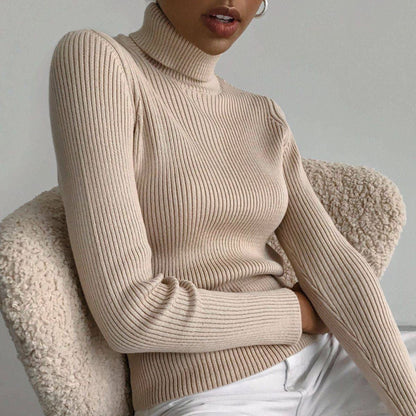 Knitted turtleneck top