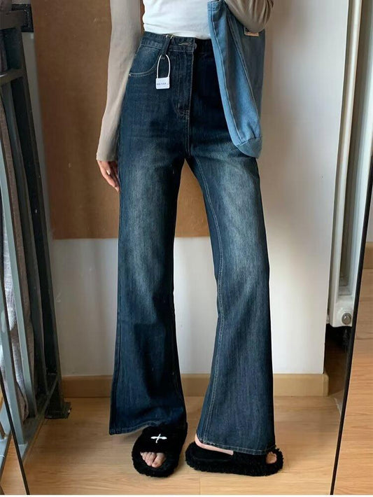 Vintage Blue Flared Jeans Horseshoe Pants