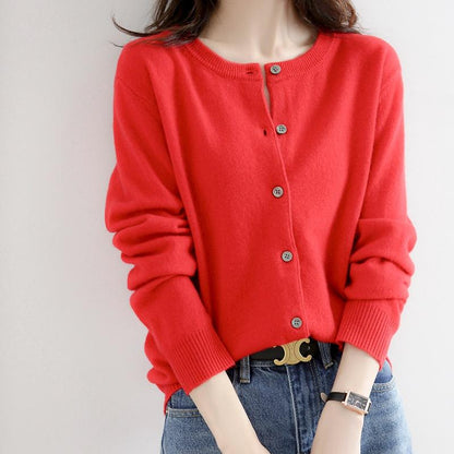 Thin loose outerwear inner sweater