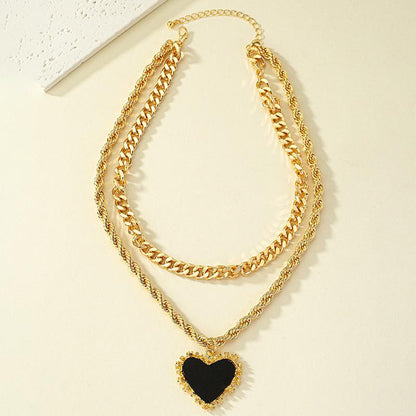 Women's Double Love Shape Necklace