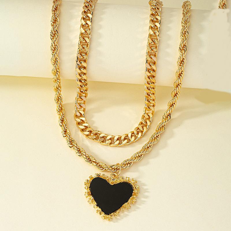 Women's Double Love Shape Necklace