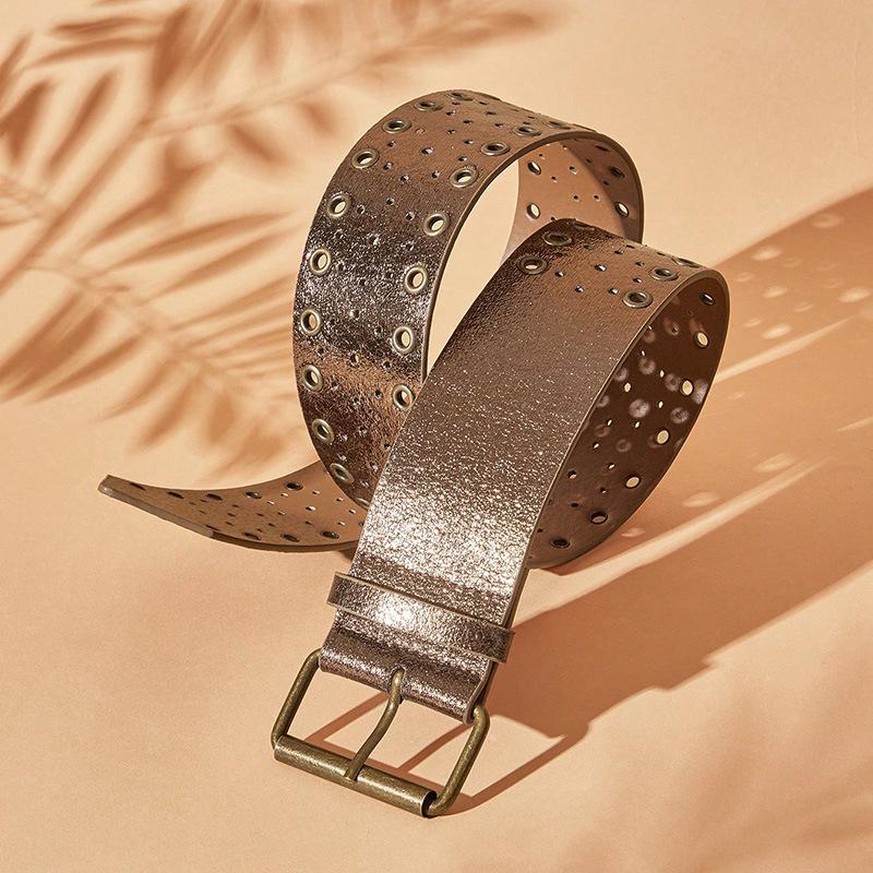 Western Cowboy Hollow Alloy Belt