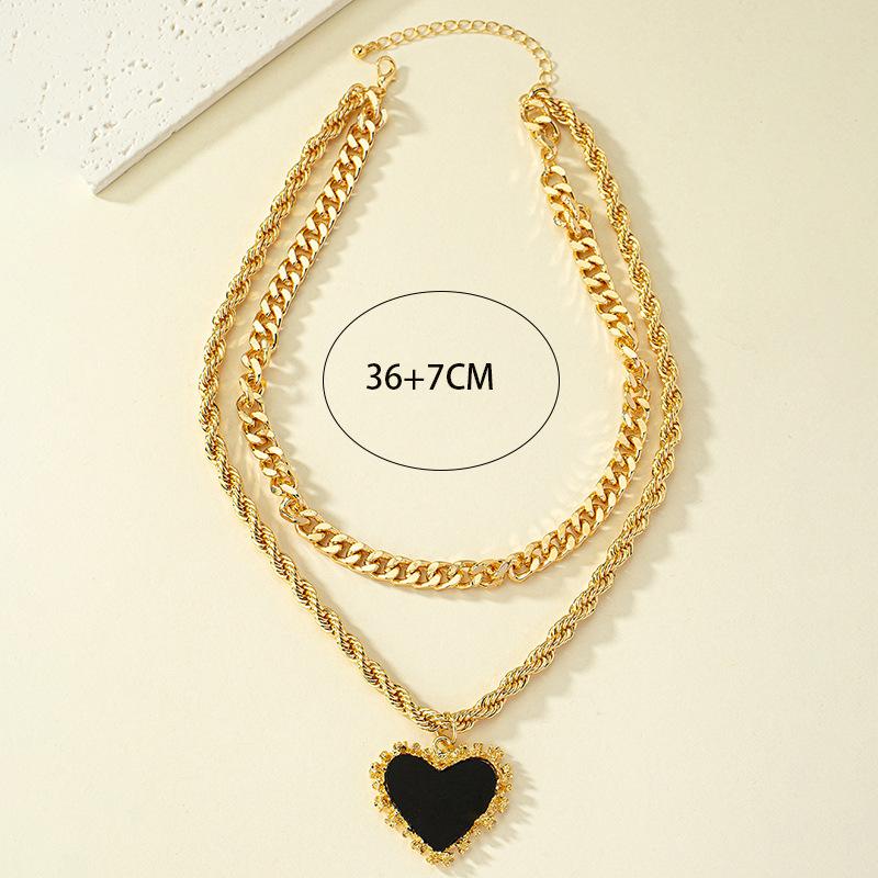 Women's Double Love Shape Necklace