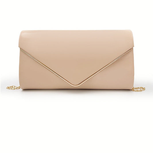 Simple Patent Leather Evening Clutch