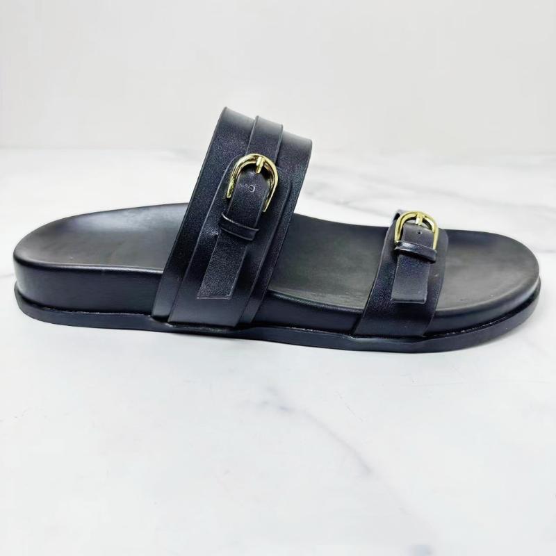 Open-Toe Buckle Beach Casual Flat Sandals